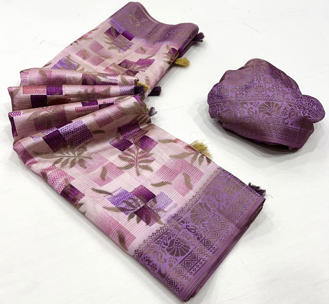 SRC Soft Bambu Weaving Digital Printed Sarees Suppliers In India
